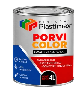 Envase de Porvicolor Esmalte Secado Rápido